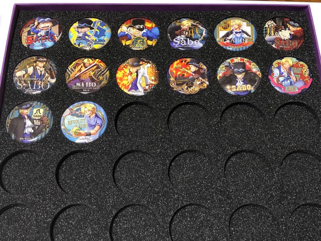 ワンピース　輩缶バッジ　コンプリートコレクション　サボ