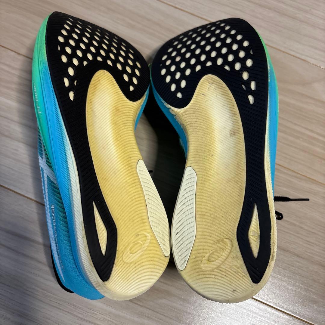 ASICS メタスピードエッジプラス　青緑　28cm