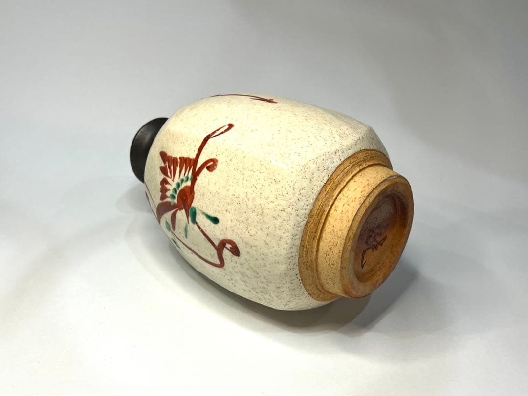 【人間国宝】藤本能堂 赤絵 花瓶