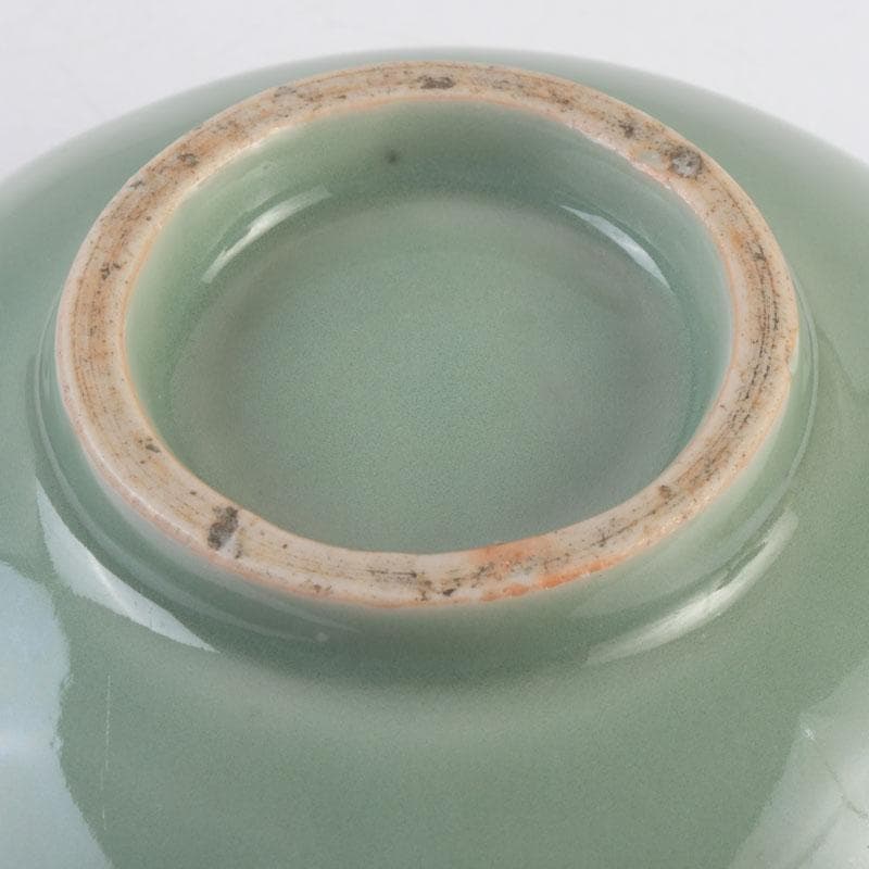 伊万里青磁　鍋島青磁　人形手　鉢　時代箱付　V　9532