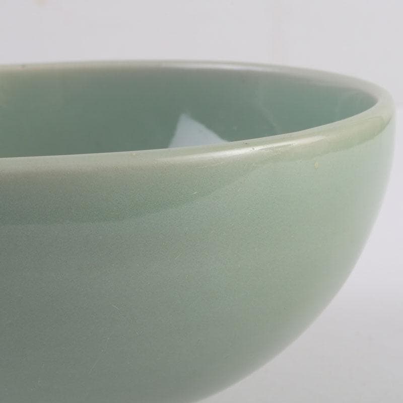 伊万里青磁　鍋島青磁　人形手　鉢　時代箱付　V　9532