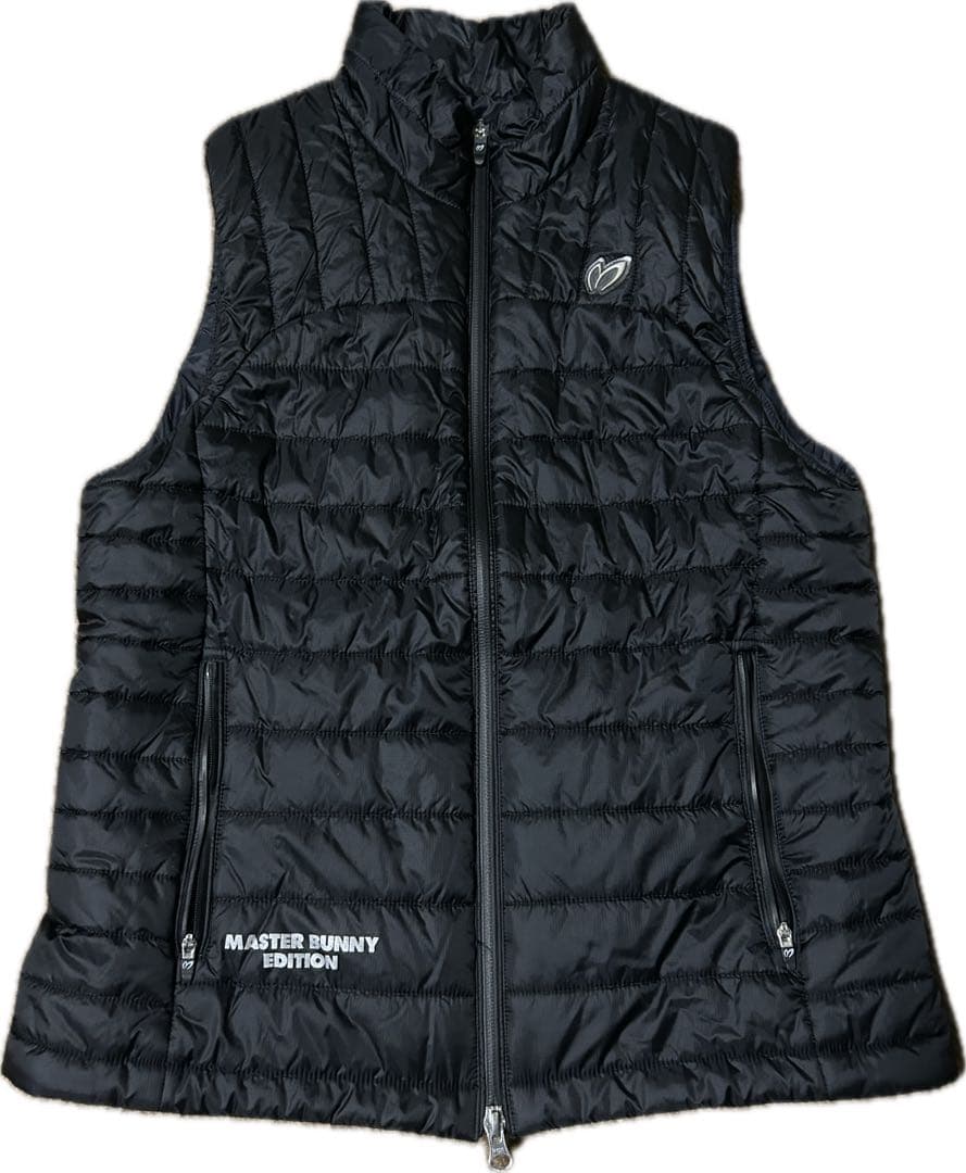 美品✨マスターバニー フルジップ　中綿ベスト　ブラック　レディース1 M
