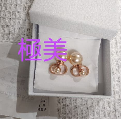 美品 DIOR パール ピアス