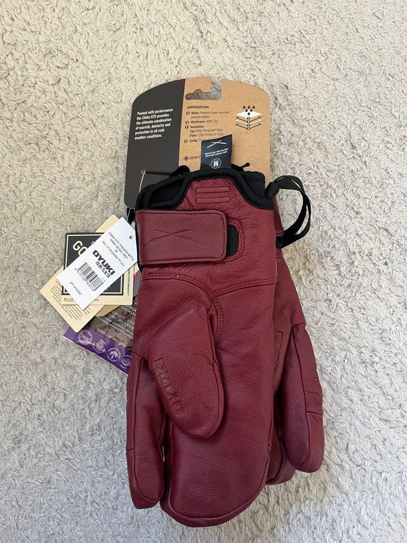 新品！OYUKI CHIKA TRIGGER MITTS M 赤GoreTex