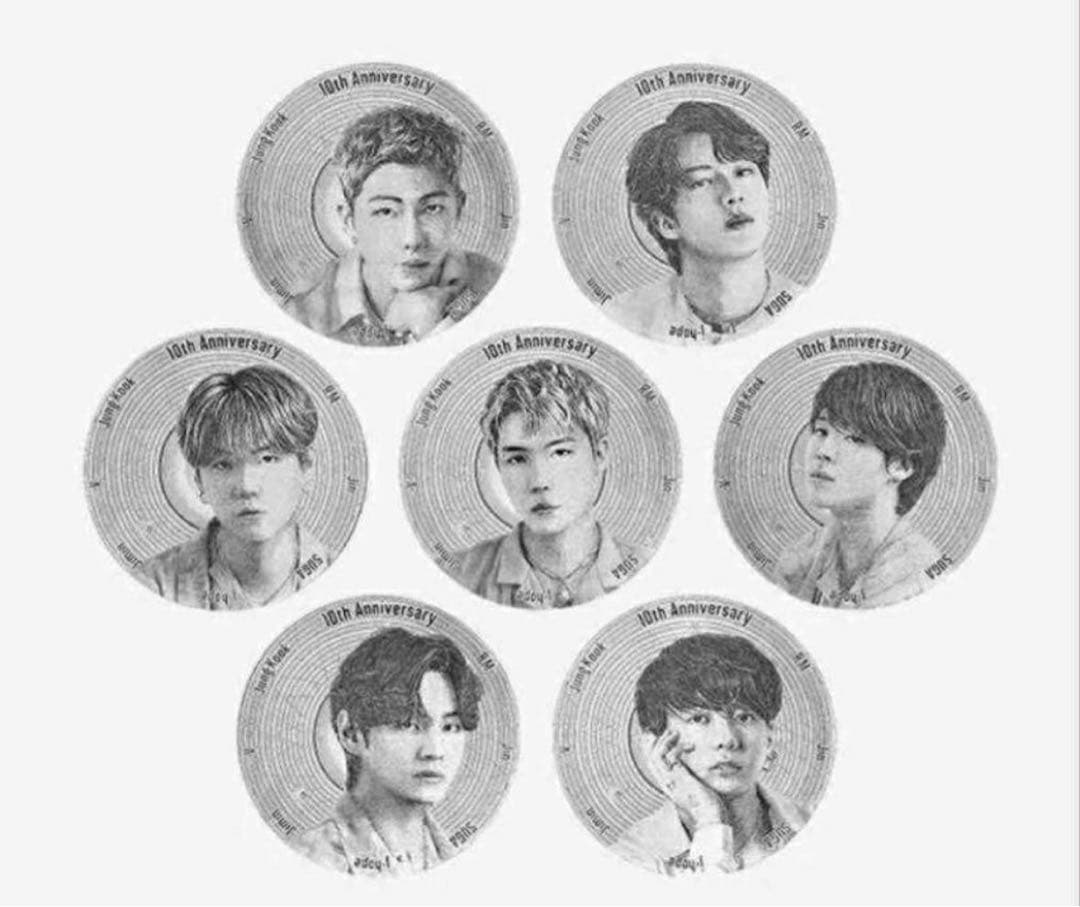 公式　韓国 2023年 BTSデビュー10周年記念 第2弾 銀メダル ホソク