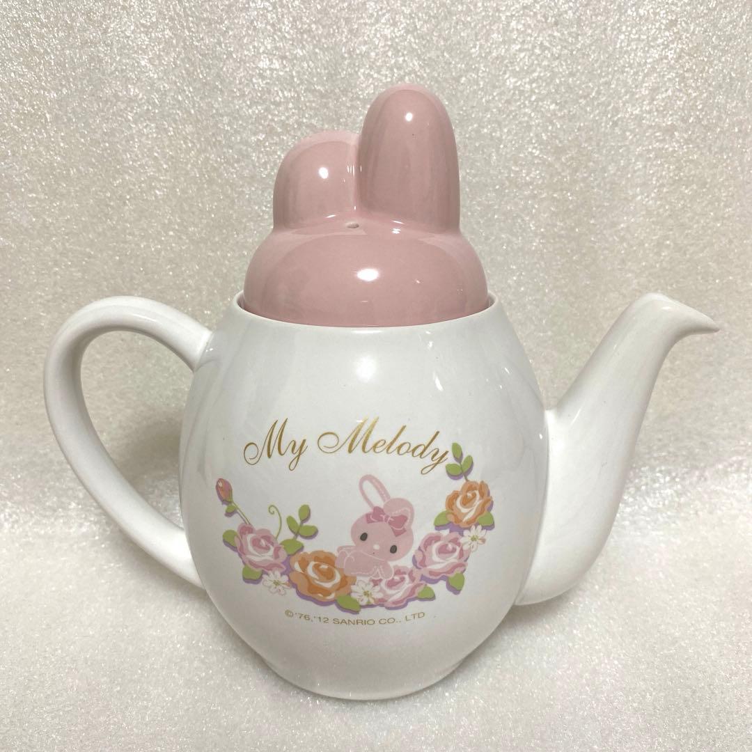 レア　マイメロディ　ピピ　うさみみ　バラ　ティーポット　ポット