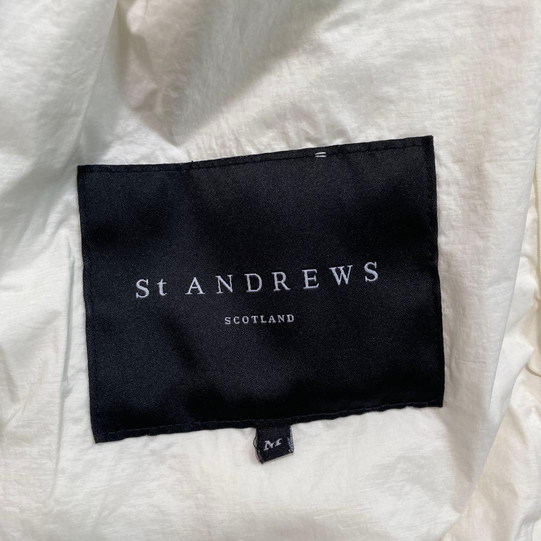 St ANDREWS セントアンドリュース　ホワイト　ブルゾン　アウター　ゴルフ