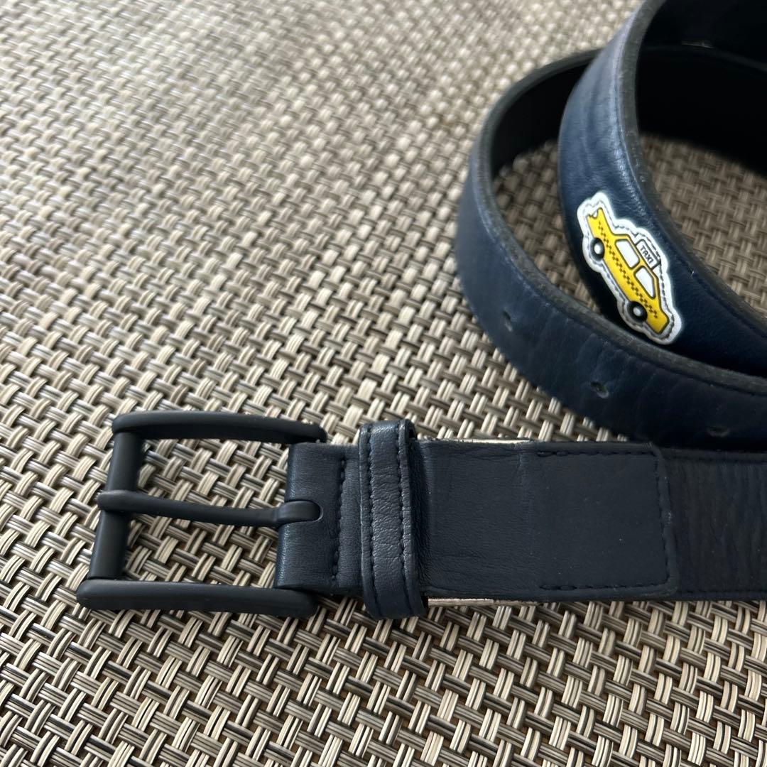 パーリーゲイツ☆ニューヨークシリーズのタクシー柄！ダークネイビー！レザーベルト