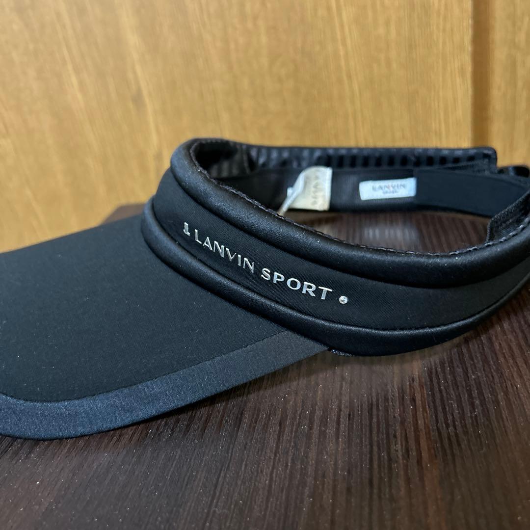 LANVIN SPORT ブラック バイザー
