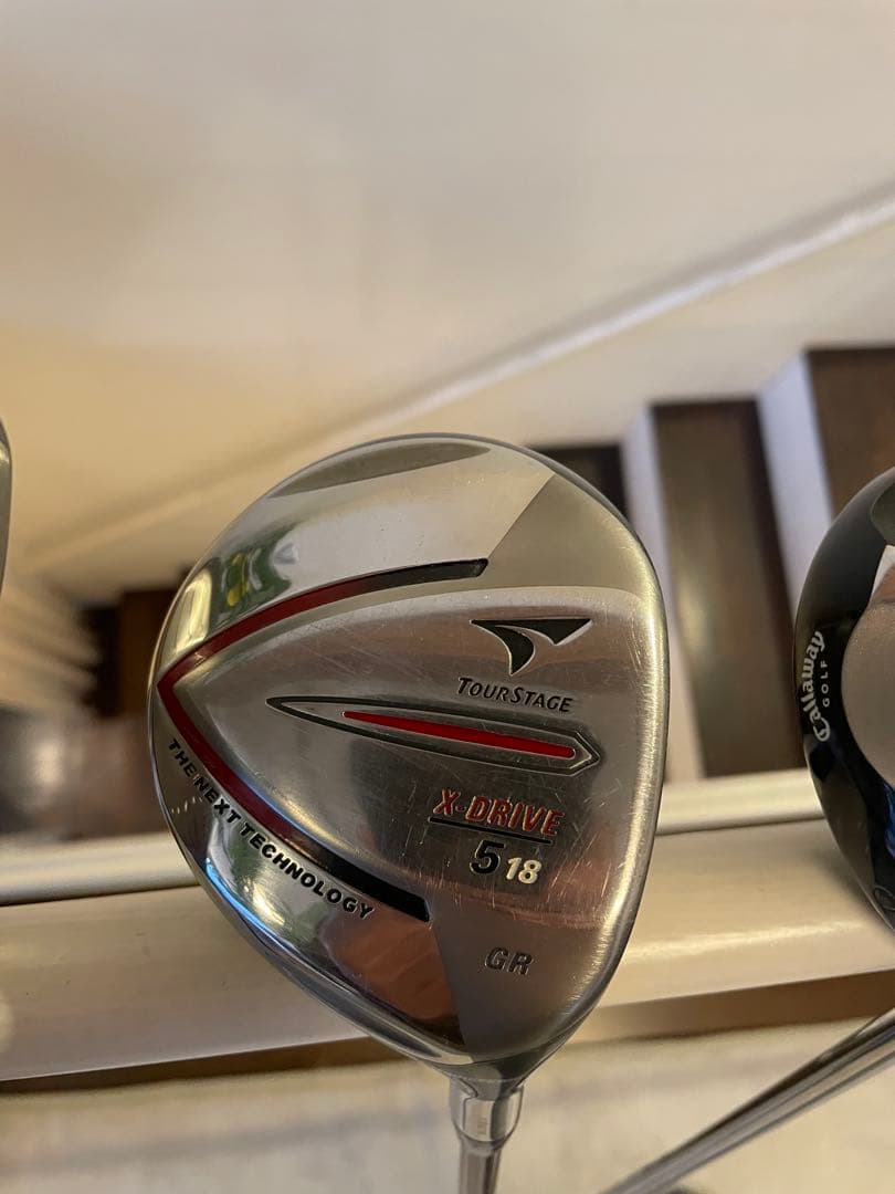 キャロウェイドライバー　ブリジストンツアーステージ5w キャロウェイ3ut