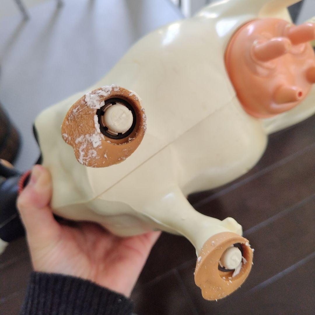 レア初期付近モデル！ツクダオリジナル　ミルクモウモウ　本体、水桶、バケツあり