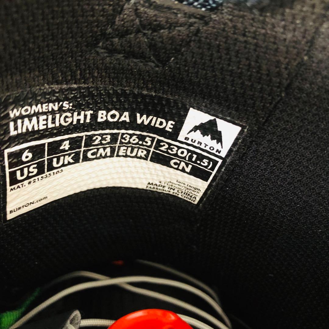 【極美品】BURTON Limelight Wide BOA Wms 6