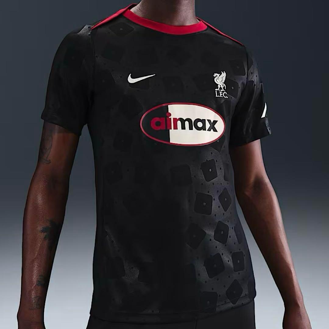 Liverpool×Nike Airmax プレマッチティー 黒 M 新品未使用