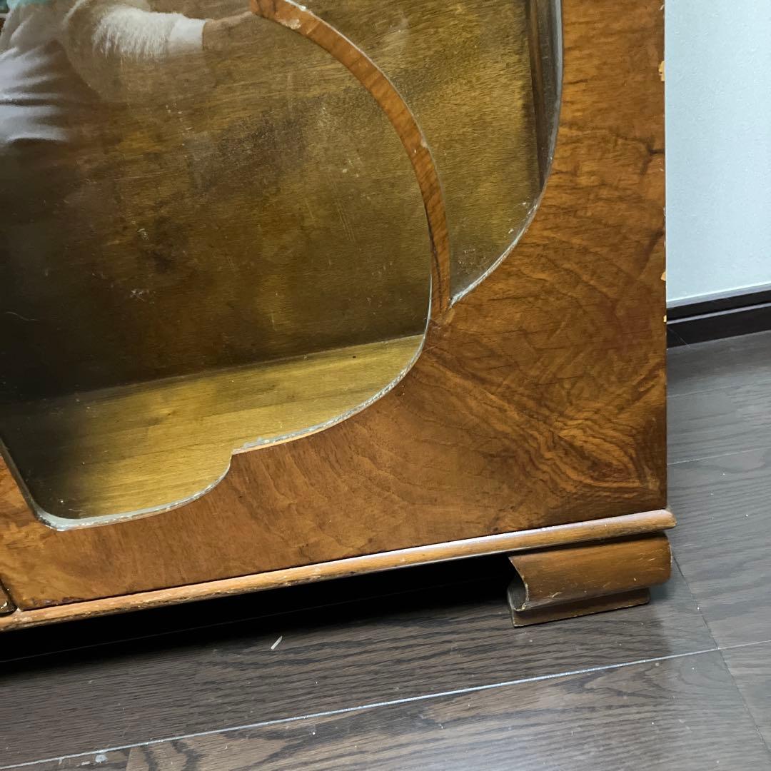 アンティーク　ビンテージ　英国　ショーケース　キャビネット 飾り棚　京都レトロ