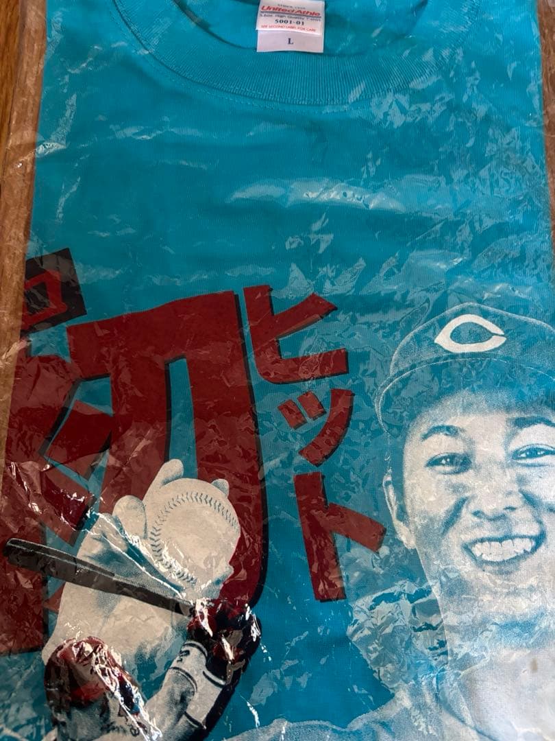 CARP バスケジャージ　初ヒットＴシャツ Lサイズ 佐々木　泰　カープ