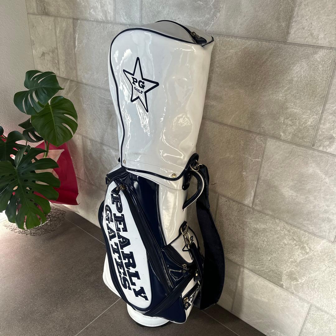 PEARLY GATES エナメルキャディバッグ