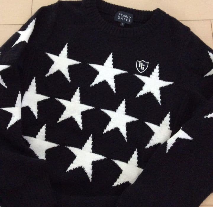 PEARLY GATES 星柄セーター Sサイズ スカートセーターセットアップ