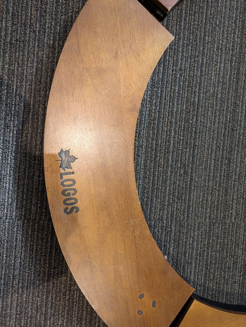 ロゴス(LOGOS) アイアンウッド囲炉裏サークルテーブルL　キズあり