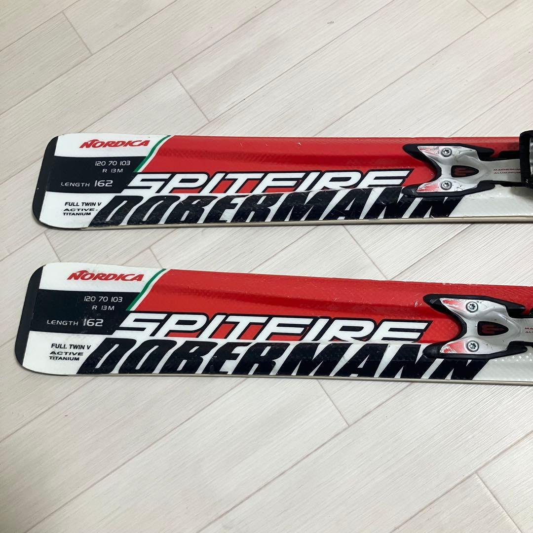 【良品】NORDICA SPITFIRE ノルディカ スキー162cmストック付