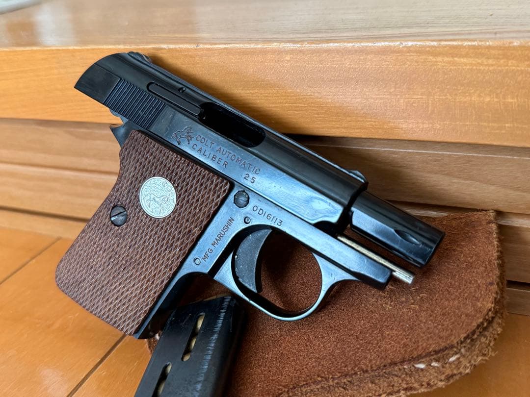 マルシン コルト ポケット 25オート モデルガン レザーホルスター付 マルイ