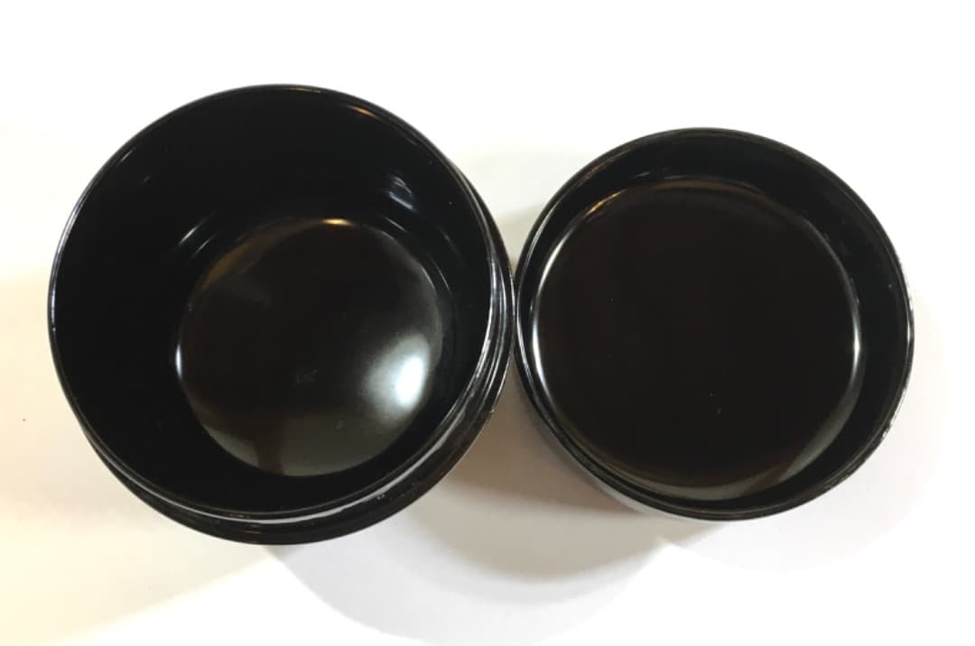 棗 黒扇面 螺鈿 茶入 茶道具 茶道 茶器 蒔絵 箱入り