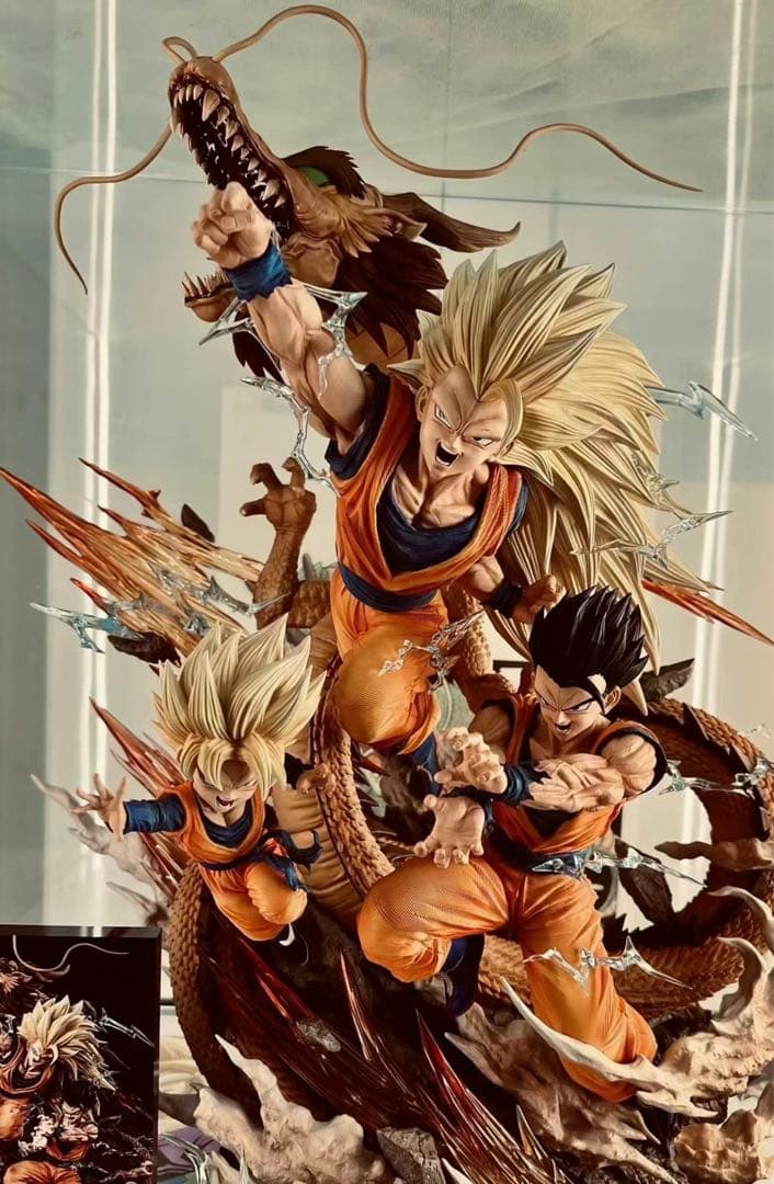 ドラゴンボール 親子波 孫悟飯 孫悟天 孫悟空 フィギュア ガレージキット