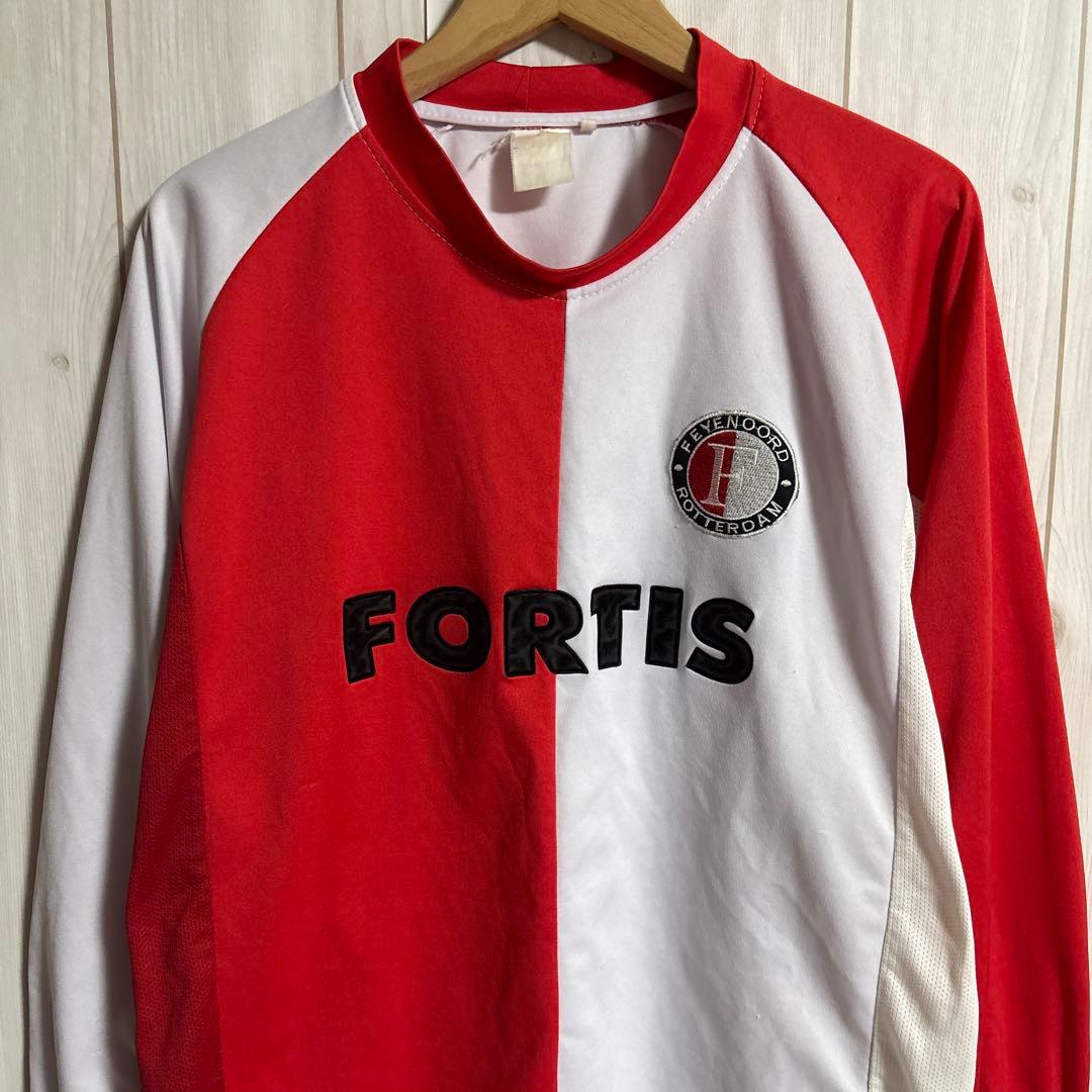 00sフェイエノールトヴィンテージゲームシャツ長袖ユニフォームオランダサッカー