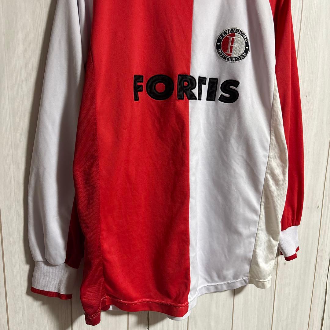 00sフェイエノールトヴィンテージゲームシャツ長袖ユニフォームオランダサッカー