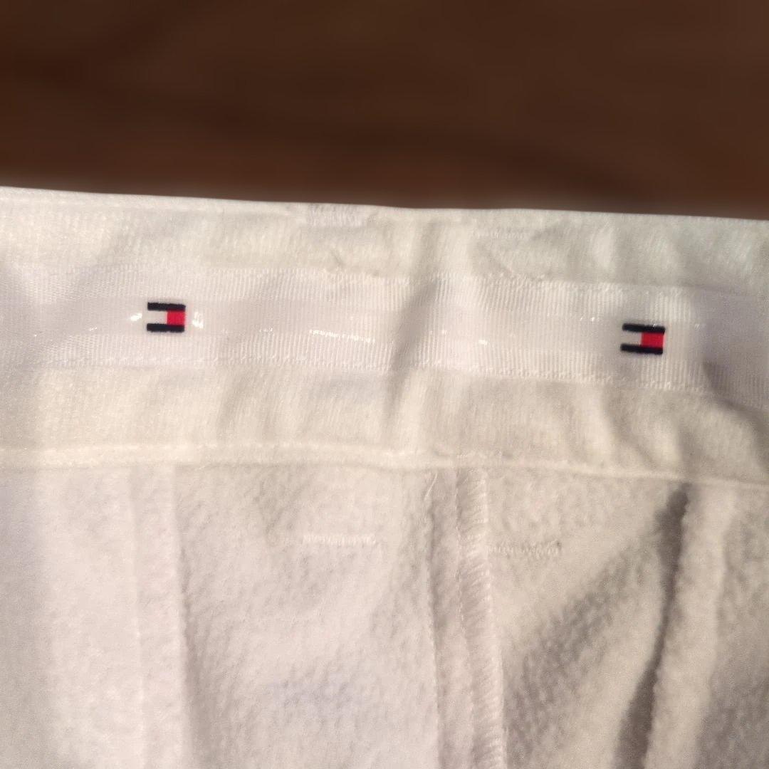 トミーヒルフィガーゴルフ防風 フリース ホワイト パンツ LL