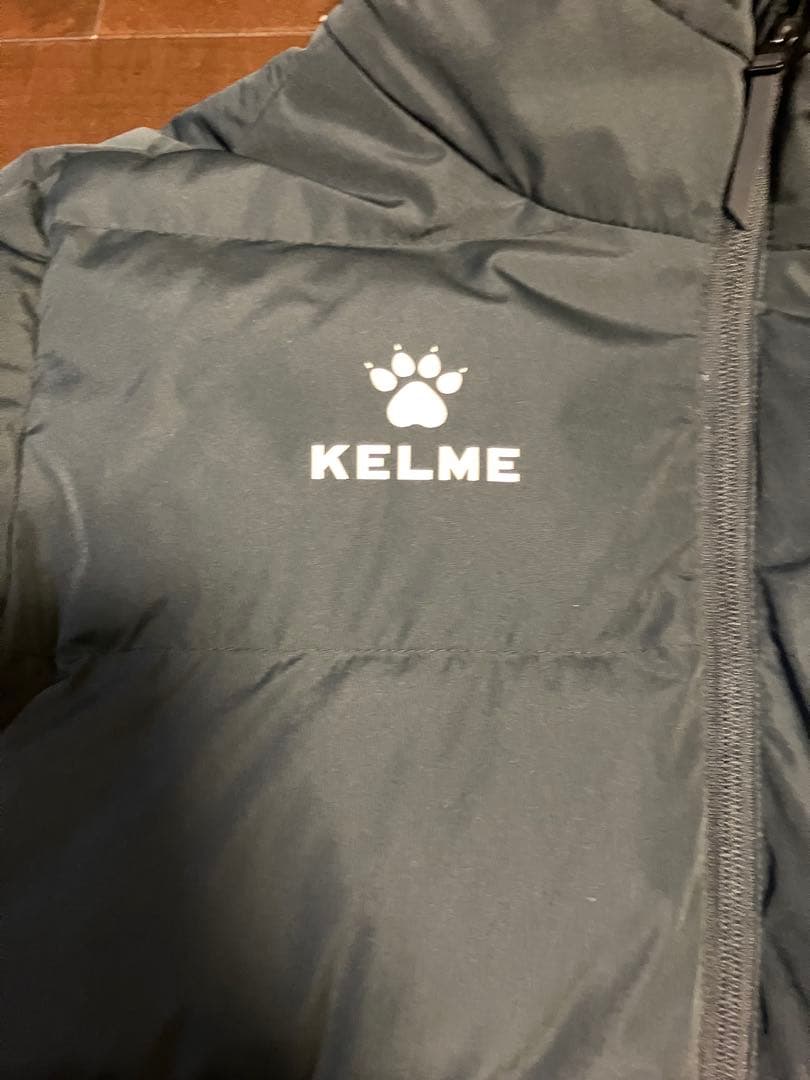 KELME ケルメ ロングベンチコート L 黒 防寒 中綿 サッカー