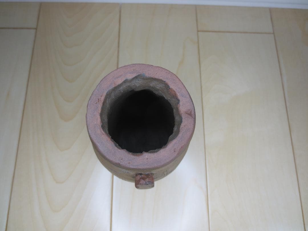 南蛮花入★南蛮★花入れ★耳附一輪花入★茶道具★華道具★共箱