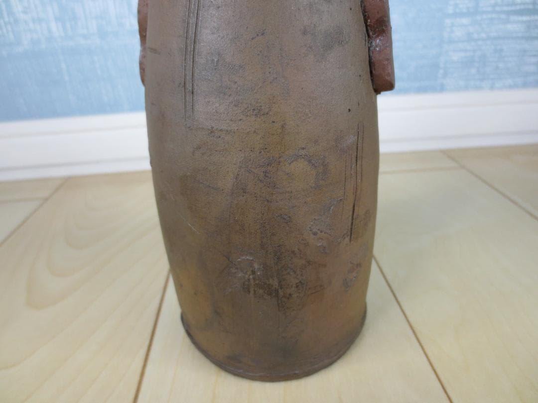 南蛮花入★南蛮★花入れ★耳附一輪花入★茶道具★華道具★共箱