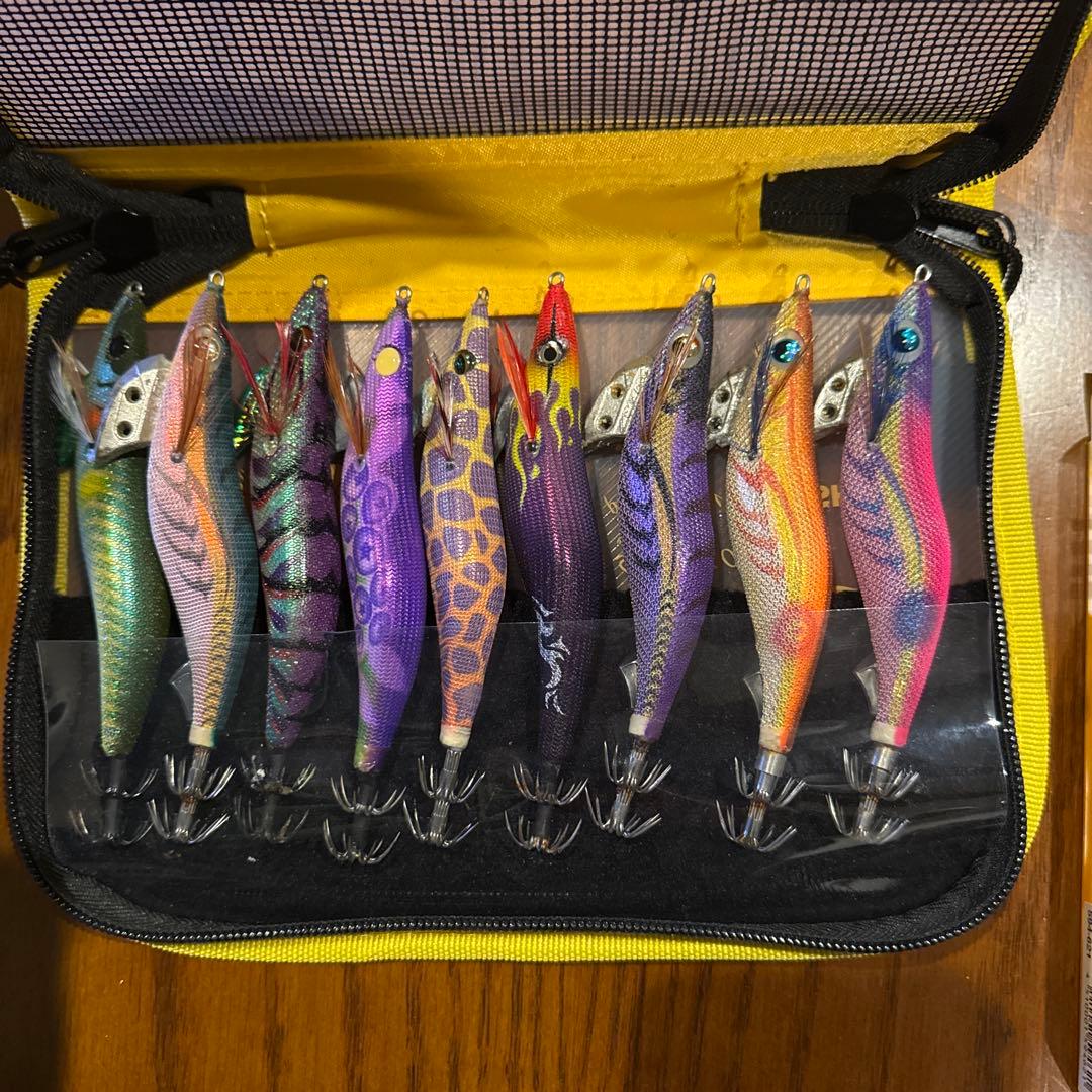 ヤマシタエバーグリーン中古3.5号エギ12点＋ケース