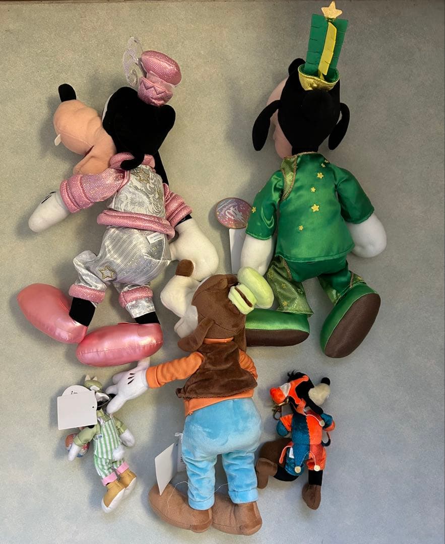 ディズニー　グーフィー ぬいぐるみ　マスコット　5個セット