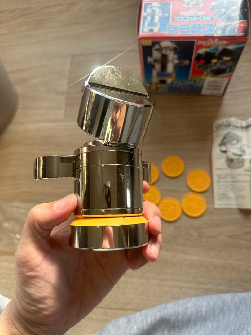 特警ウィンスペクター　マスコットロボ　デミタス メタルおもちゃ 付き