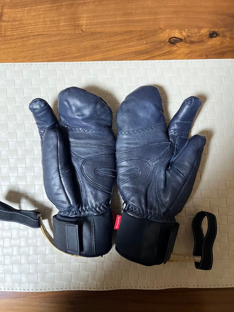 松岡手袋　3フィンガー ラムレザー仕様　Black サイズXS