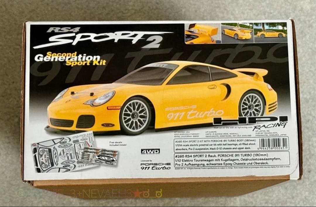 値下げ中★HPI★RS4 Sport2 ポルシェ911 キット 1/10スケール
