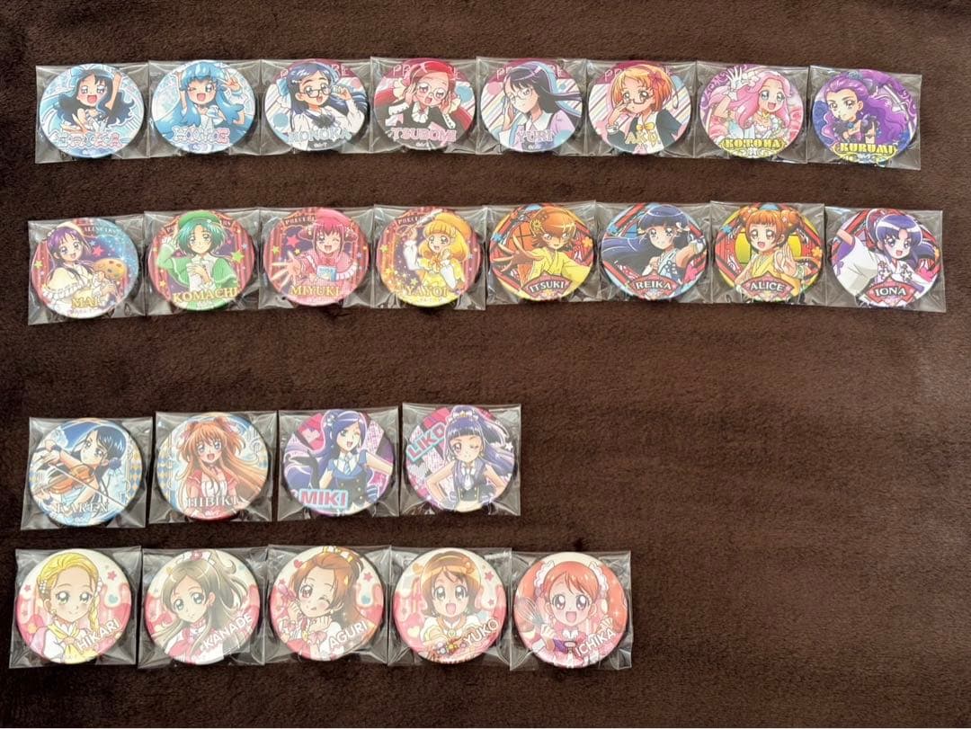 プリキュア　缶バッジ　アイドルプリキュア缶バッジ　夏フェス　コンプリート