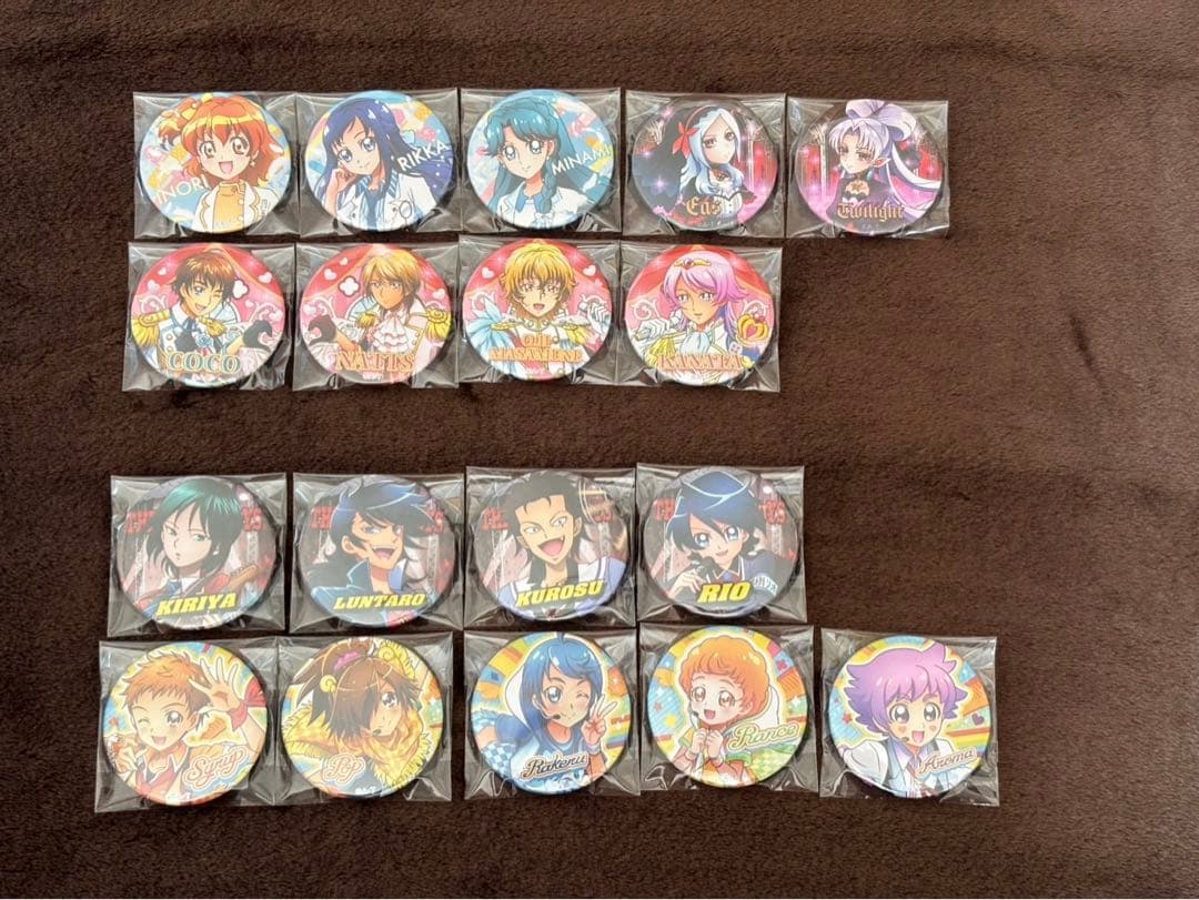 プリキュア　缶バッジ　アイドルプリキュア缶バッジ　夏フェス　コンプリート