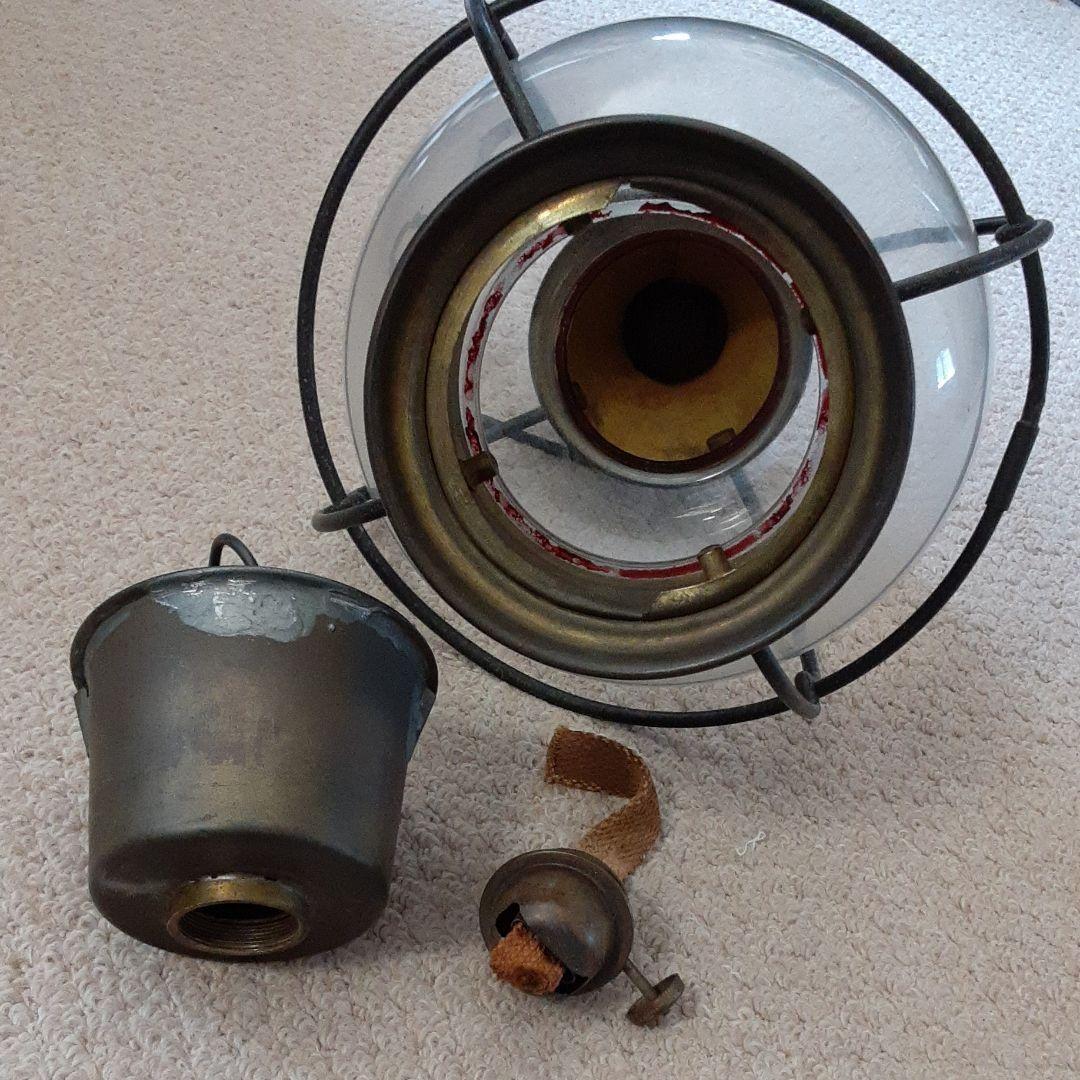 古い豪州船舶用オイルランプ/真鍮全天候マリーン灯油ランタン銘板メルボルン海洋博