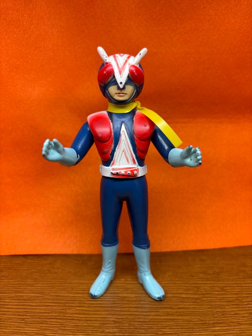 当時物 仮面ライダー ライダーマン ソフビ ポピー