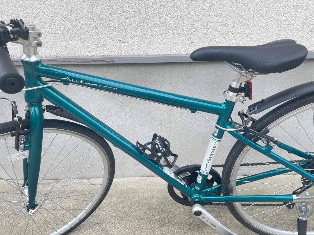 ★購入後２年クロスバイク　一部アルミ製軽いフレーム 8多段ギア OSCサイクル製