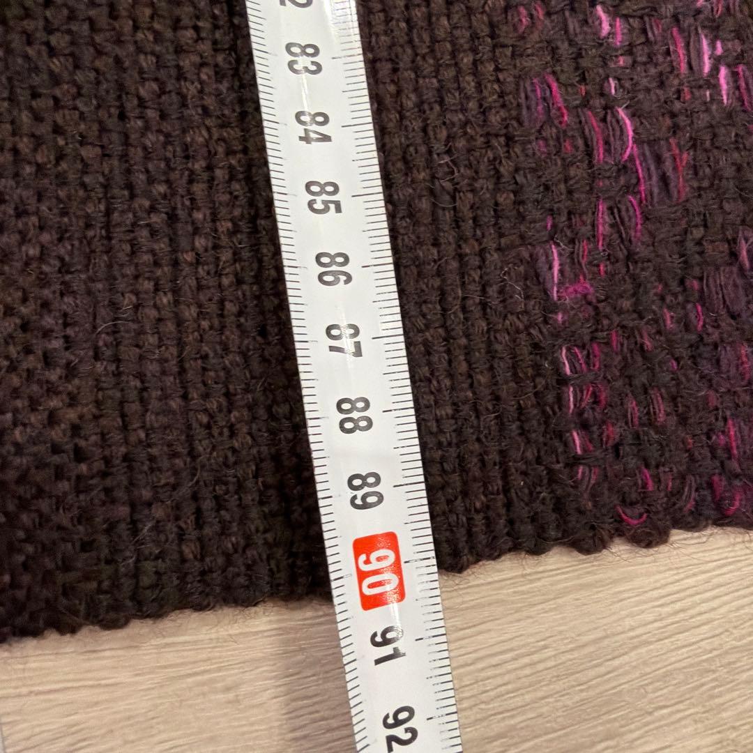 レア【優佳良織】北海道手織つむぎ 毛100% 大判ショール 伝統工芸 ストール