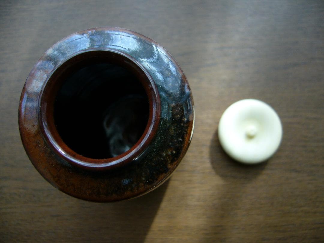 笹田有祥　茶入　出雲肩衝　茶道具　No.10