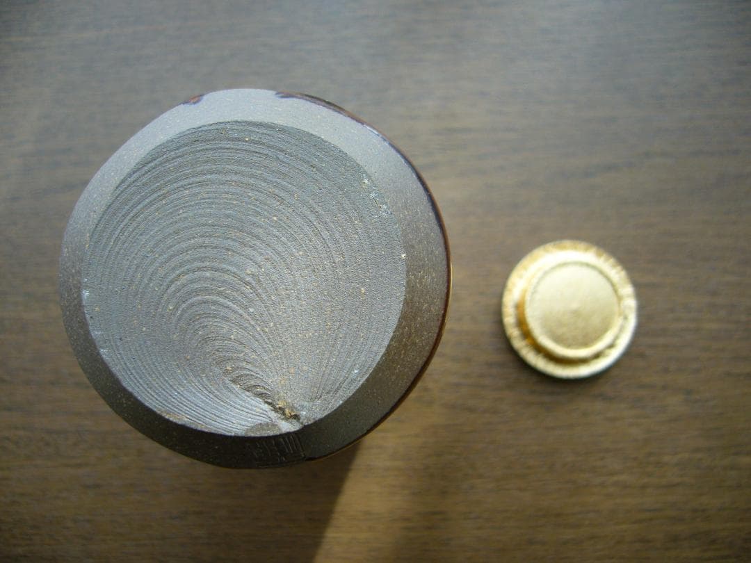 笹田有祥　茶入　出雲肩衝　茶道具　No.10