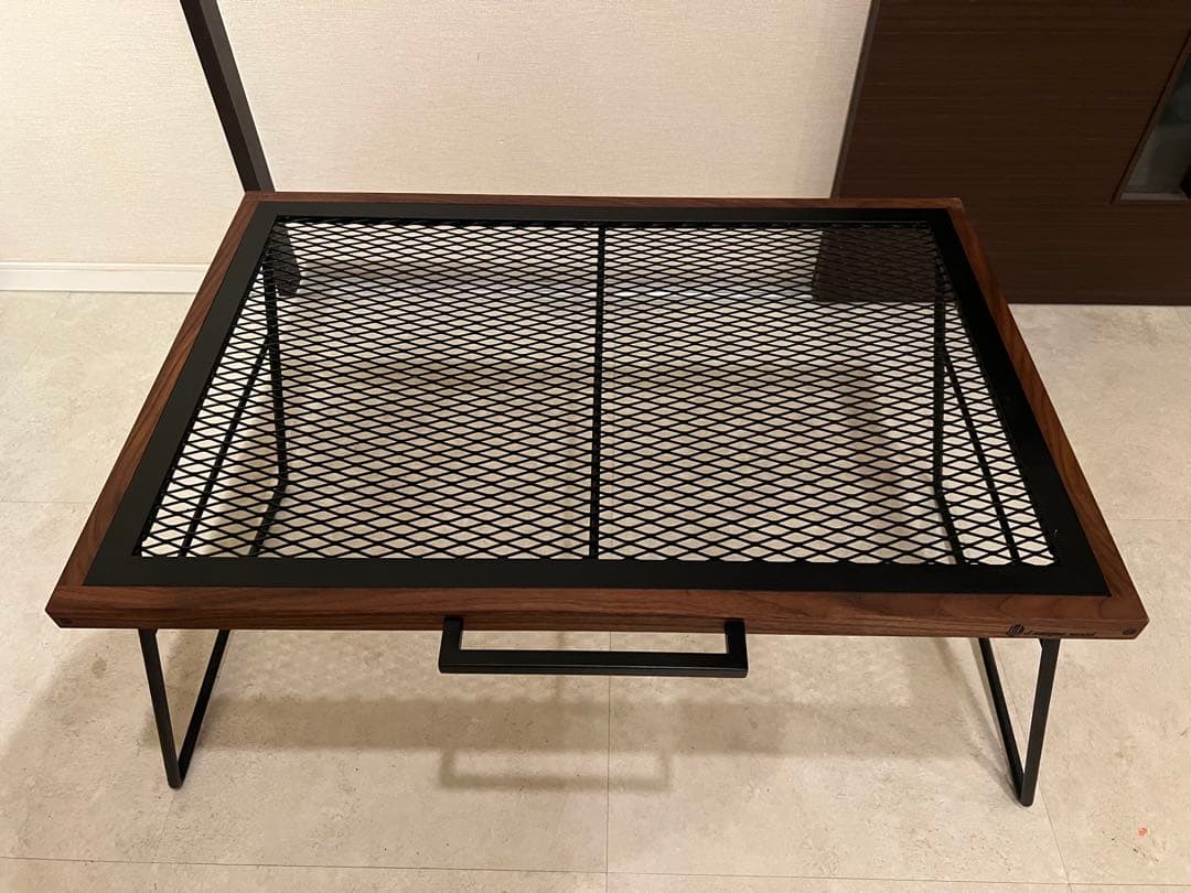 【KING】J unique wood ラストグリルテーブル タフテーブル