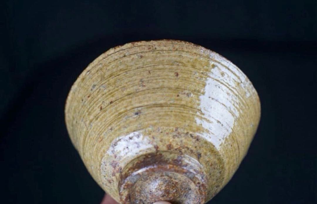 北大路魯山人 伊羅保 茶碗 共箱 仕覆付 茶道具