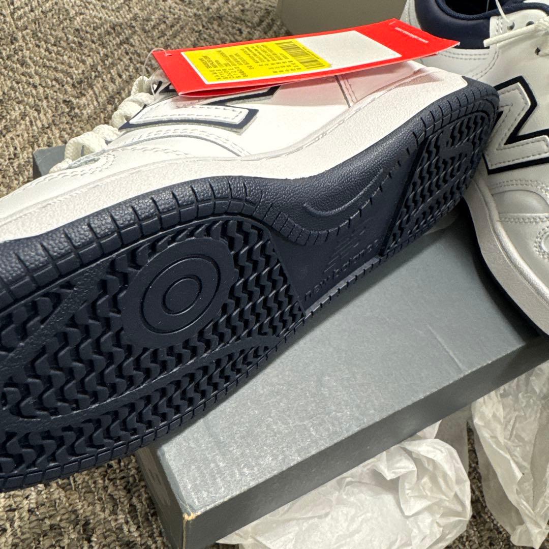 【新品】BB480LWN 25.5cm ホワイト×ネイビー 箱付き