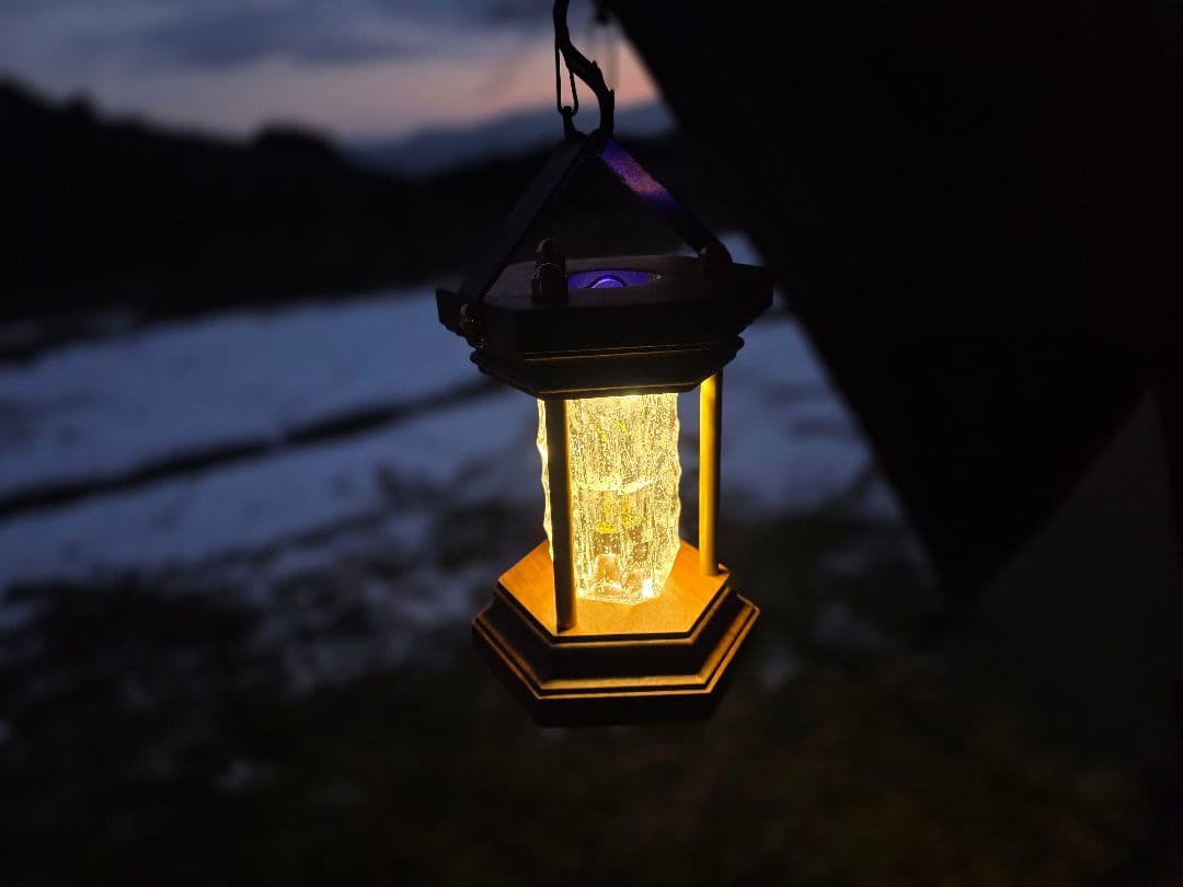 ゴールゼロ クリスタルシェード ウォールナット ルーカス ランタンシェード