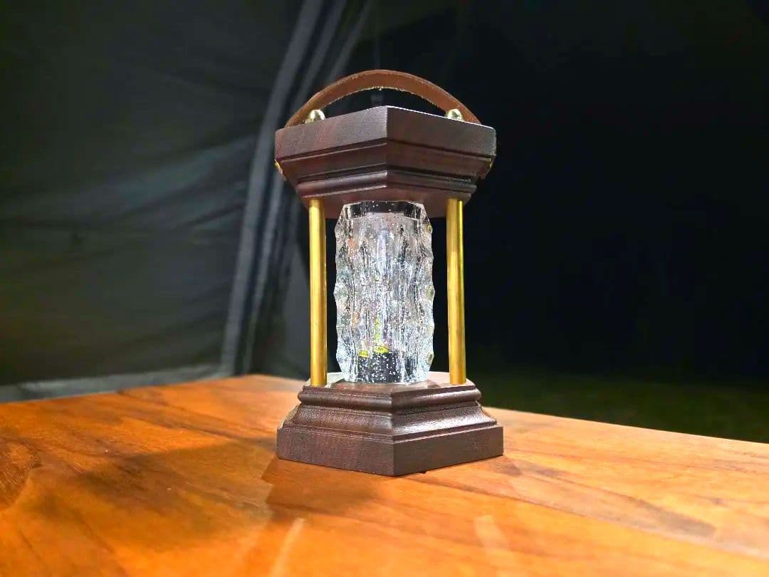 ゴールゼロ クリスタルシェード ウォールナット ルーカス ランタンシェード